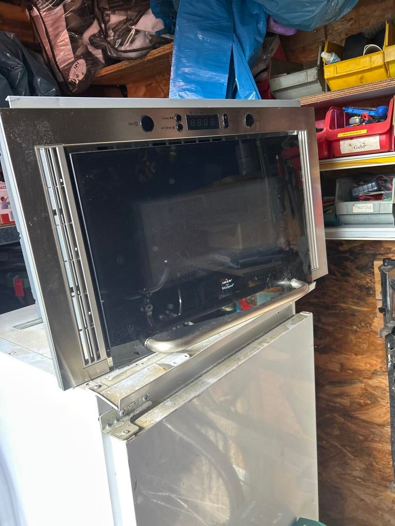 Inbouw combimagnetron IKEA Whirlpool, Combimagnetron, Gebruikt, Grill, Ophalen of Verzenden