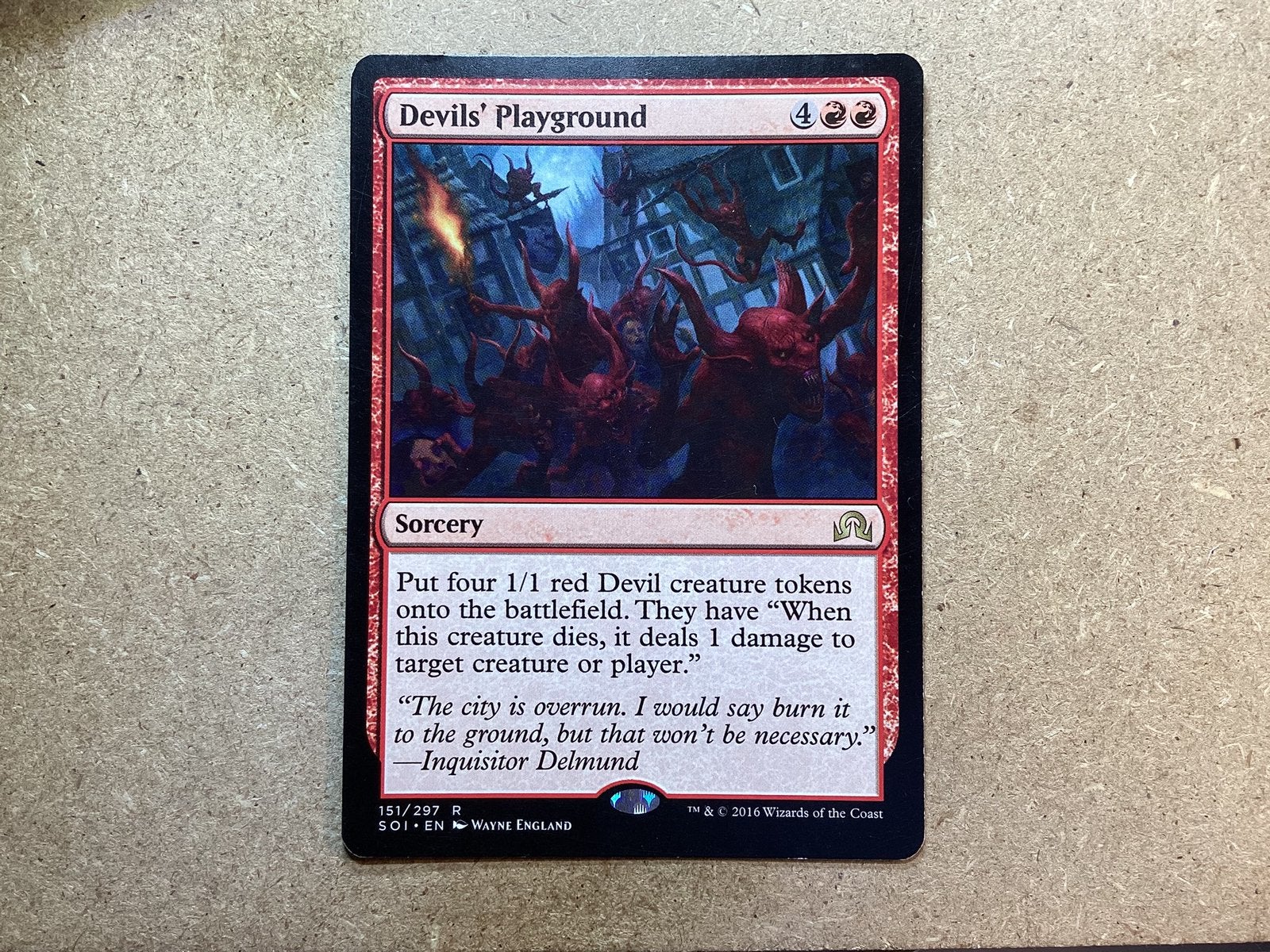 1x Devils' Playground [151/297] (Excellent), Ophalen of Verzenden, Zo goed als nieuw, Losse kaart