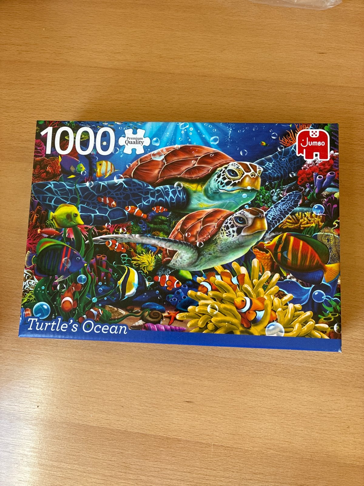 Jumbo Legpuzzel 1000 stukjes - Turtle's Ocean, Ophalen of Verzenden, 500 t/m 1500 stukjes, Zo goed als nieuw, Legpuzzel