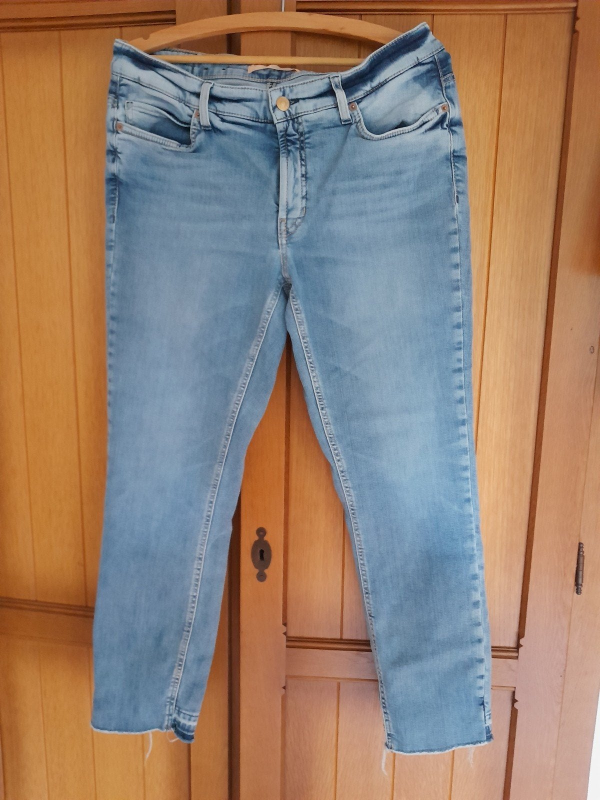 Blauwe jeans broek van Cambio maat 44 Paris cropped., Cambio, Maat 42/44 (L), Zo goed als nieuw, Verzenden