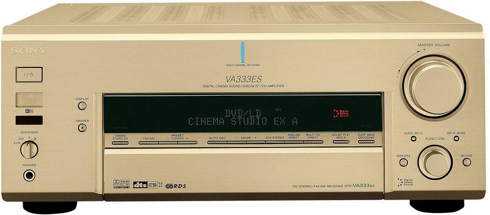 Sony STR-VA333ES Champagne 7 CH receiver. 7 x 100 Watt RMS, Audio, Tv en Foto, Versterkers en Receivers, Ophalen of Verzenden