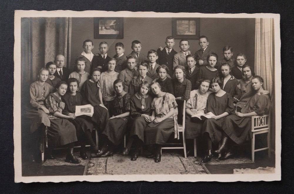 Groepsfoto leerlingen jaren 1925, Gebruikt, Verzenden, Foto, Voor 1940