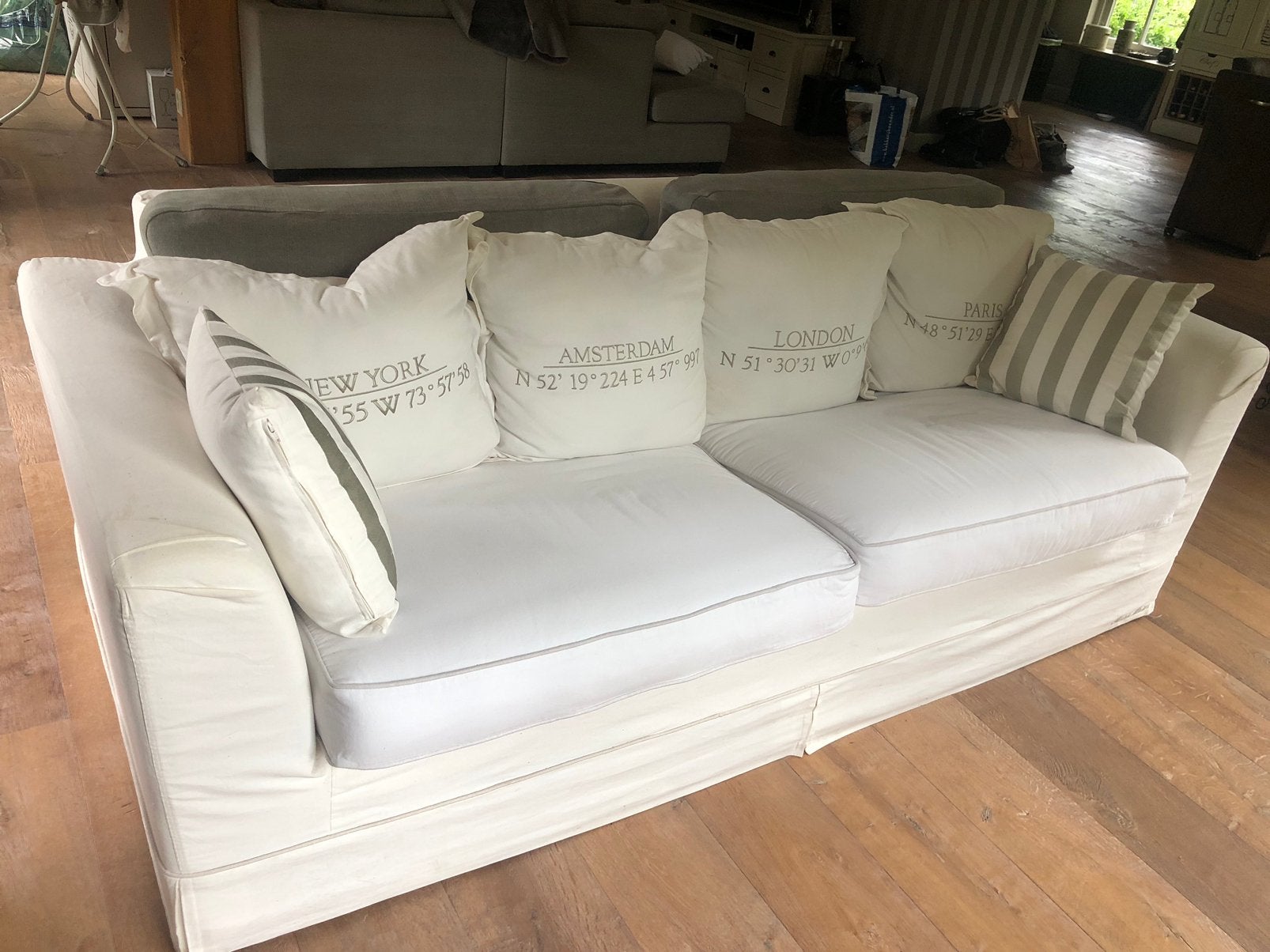 Prachtige Rivièra maison bank, Huis en Inrichting, Banken | Sofa's en Chaises Longues, Ophalen, Zo goed als nieuw, 75 tot 100 cm
