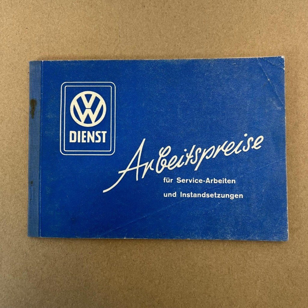VW Dienst arbeitspreise boekprijslijst 57 AMAG Schweiz, Ophalen of Verzenden, Gebruikt