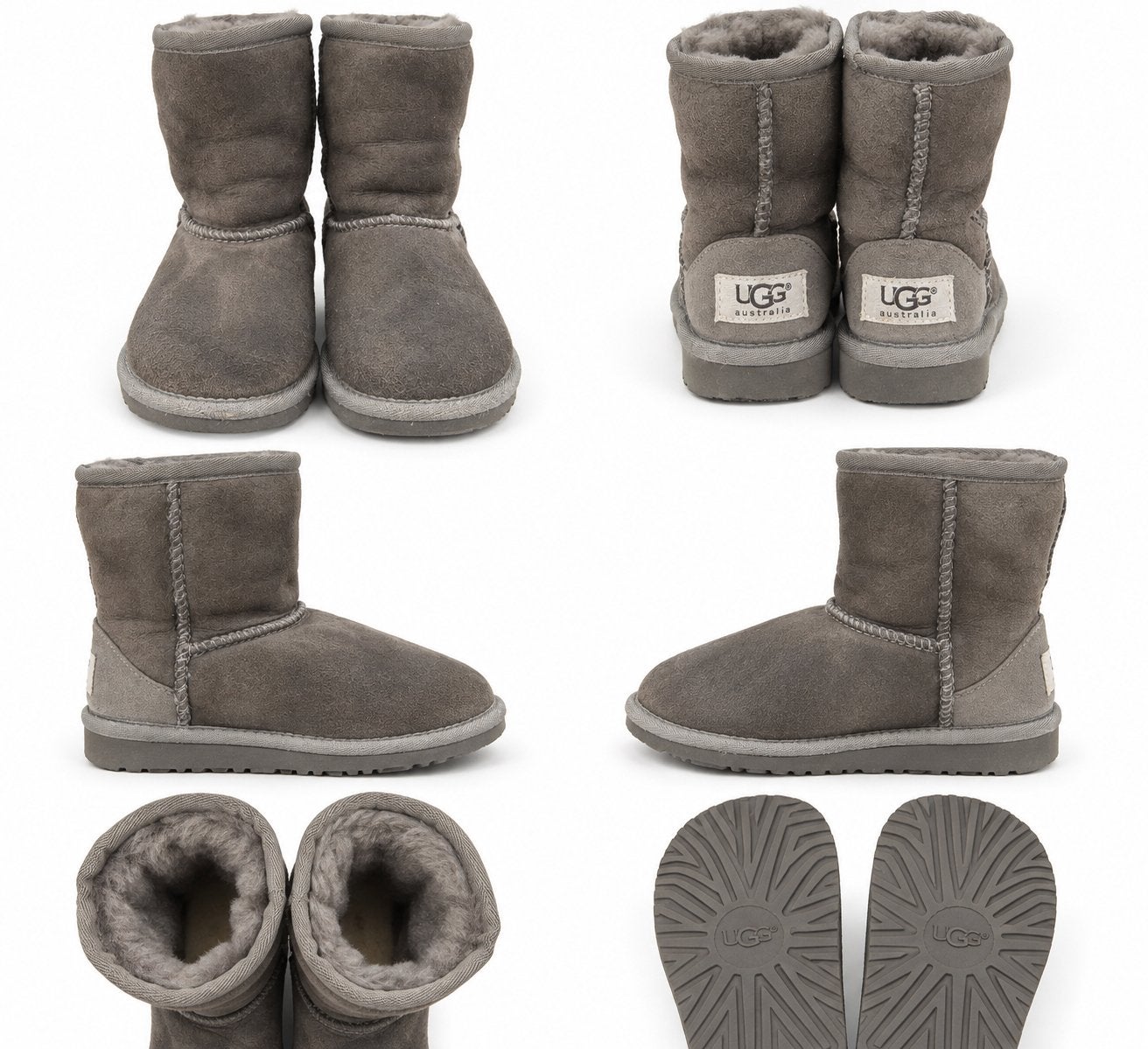 UGG Australia laarzen grijs/taupe - maat 24/25, Ophalen of Verzenden, Gebruikt, Jongen of Meisje, Laarzen