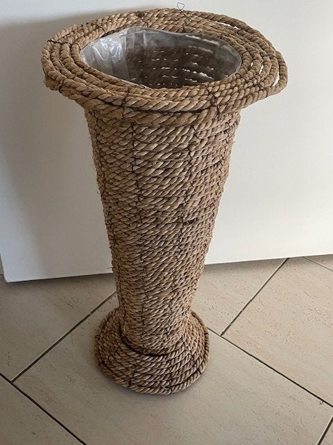 Grote Rotan Vloervaas, Ophalen of Verzenden, Gebruikt, Overige kleuren, Overige materialen