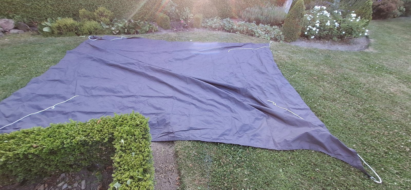 Schaduwdoek rechthoek +/- 2,6m  3,6m, Verzenden, Gebruikt