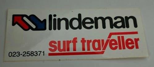 Sticker Lindeman Surf traveller (Haarlem), Ophalen of Verzenden, Zo goed als nieuw, Bedrijf of Vereniging