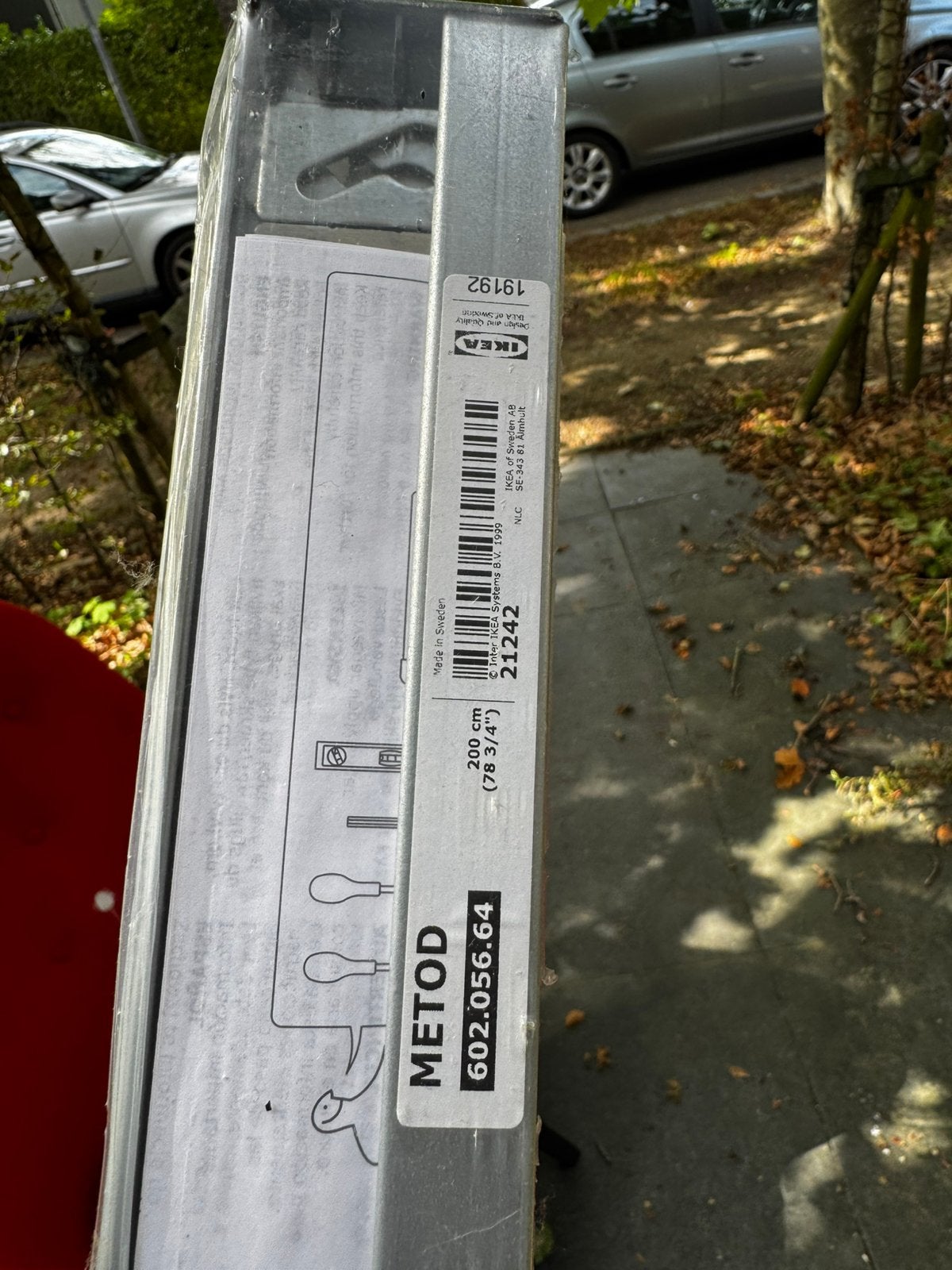 Titel: IKEA METOD ophangrail 200 cm – nieuw/ongebruikt, Ophalen, Zo goed als nieuw, 25 tot 50 cm, Minder dan 100 cm