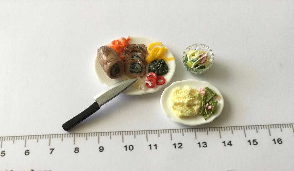 Poppenhuis miniaturen maaltijd 97, Ophalen of Verzenden, Nieuw, Poppenhuis