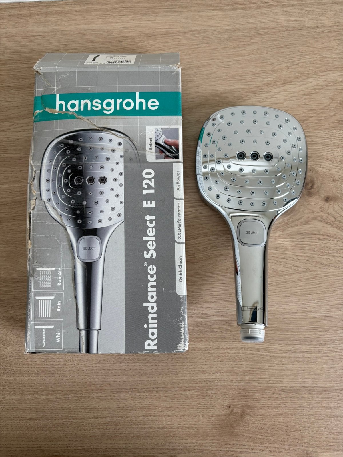 Handgrohe Raindance Select E120 handdouche, Ophalen of Verzenden, Nieuw, Chroom, Douche