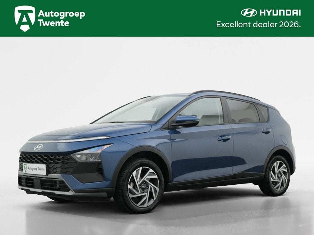 Hyundai Bayon 1.0 T-GDI Comfort Smart | LED | Private lease, 12 maanden, Gebruikt, Zwart, Blauw