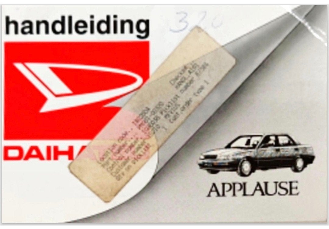 Daihatsu Applause Handleiding - Origineel Boekje, Ophalen of Verzenden