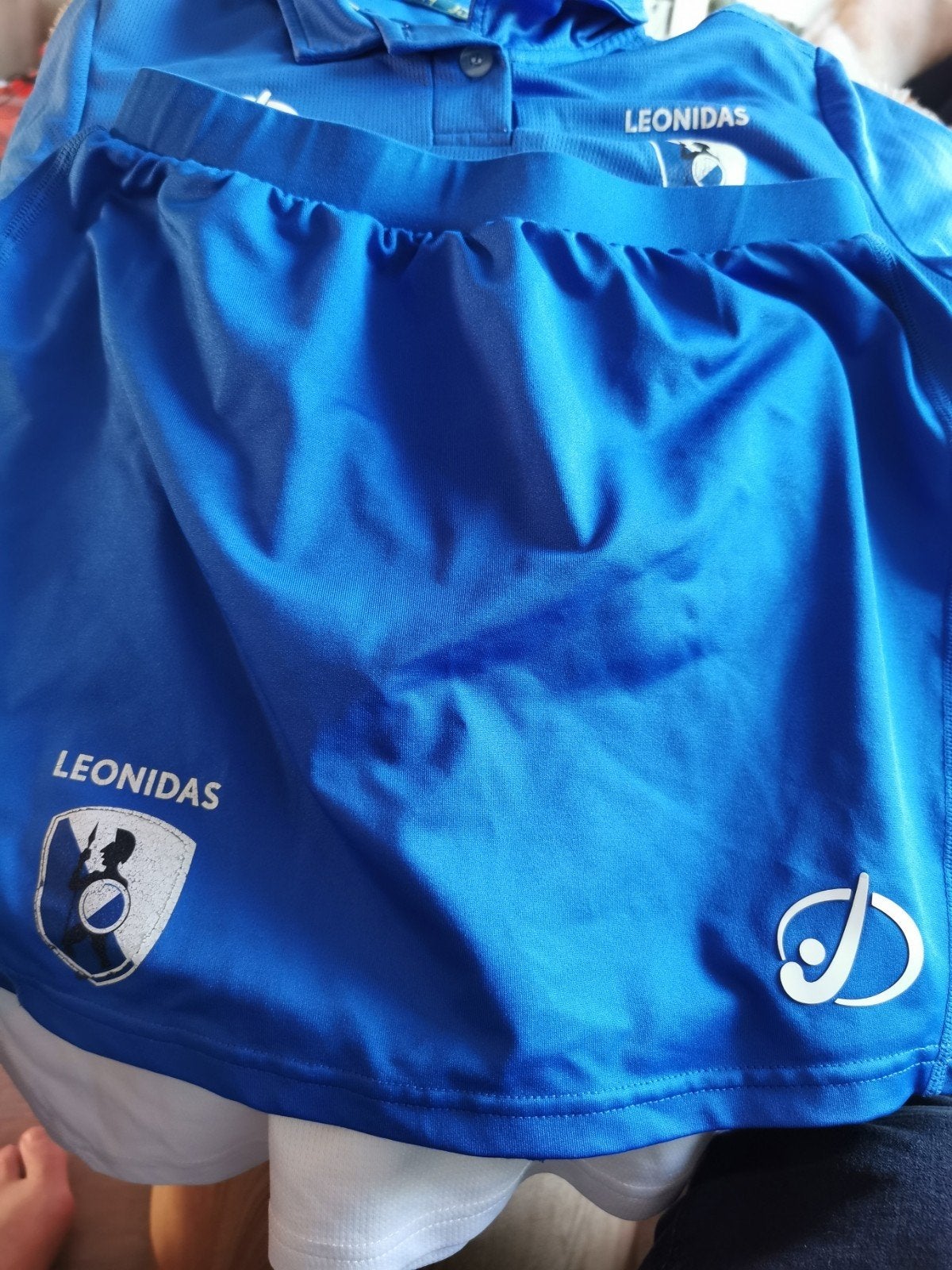 Hockey Dames Leonidas rokje en shirt blauw maat XS, Ophalen of Verzenden, Zo goed als nieuw, Maat 34 (XS) of kleiner, Blauw