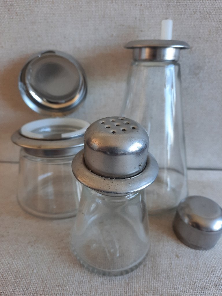 IKEA zout olie en saus vaatje - 3 stuks - glas, Ophalen of Verzenden