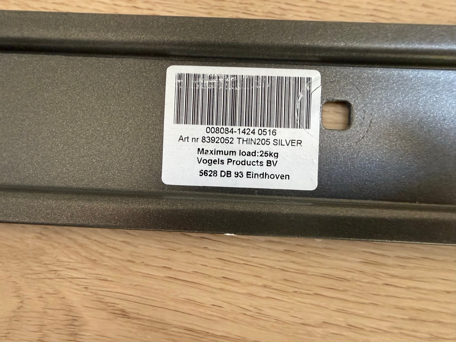 Vogels THIN205 SILVER TV Beugel - Max 25kg, Audio, Tv en Foto, Ophalen of Verzenden, Gebruikt