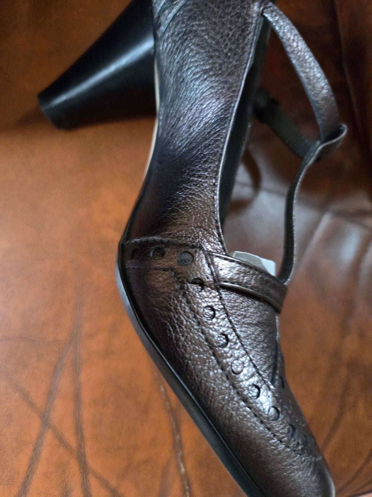 Roberto d'Angelo Pumps - Bruin Glanzend Leer - Maat 39.5, Roberto d'Angelo, Ophalen of Verzenden, Bruin, Pumps