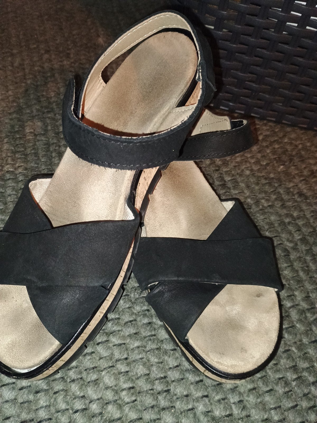 Hush Puppies sandalen maat 41 met uitneembare binnenzool, Kleding | Dames, Zwart, Gedragen, Hush Puppies, Sandalen of Muiltjes