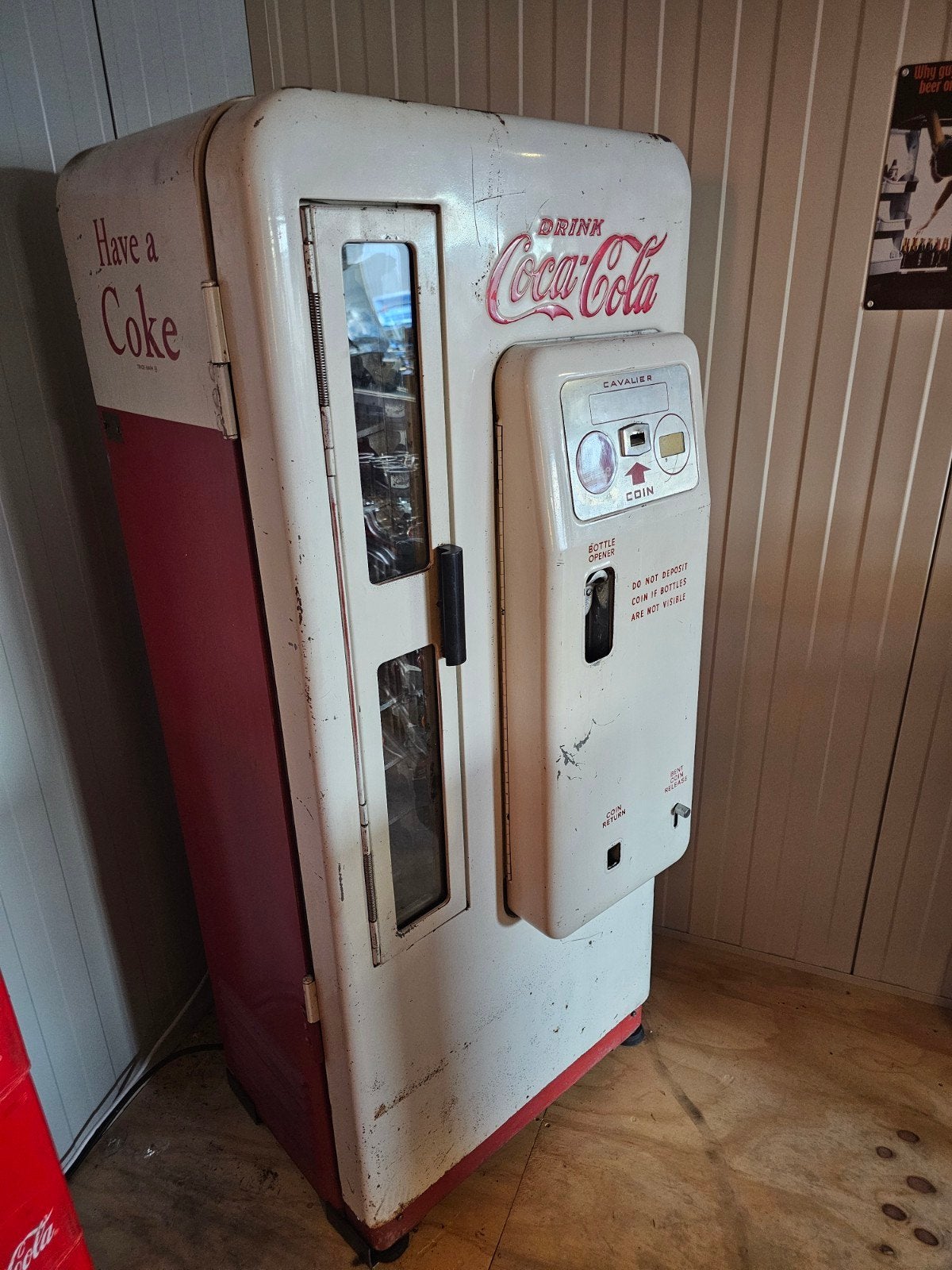 te koop Cavalier 72 Coca-Cola koelkast, Ophalen, Zo goed als nieuw