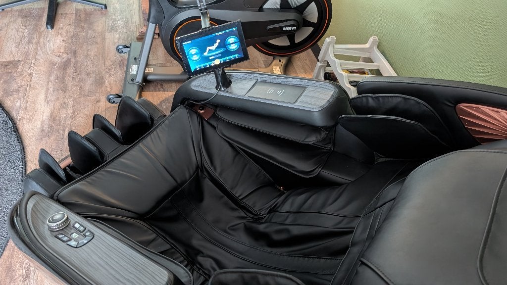Luxe Massagestoel GALILEO SL-Track 3D Zero Gravity Full Body, Ophalen, Leer, Zo goed als nieuw, 75 tot 100 cm