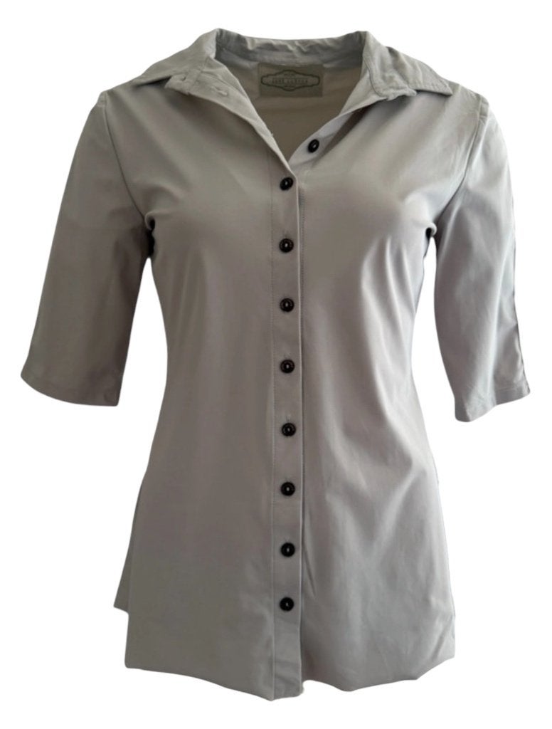 Jane Lushka blouse S, Maat 38/40 (M), Ophalen of Verzenden, Zo goed als nieuw, Grijs