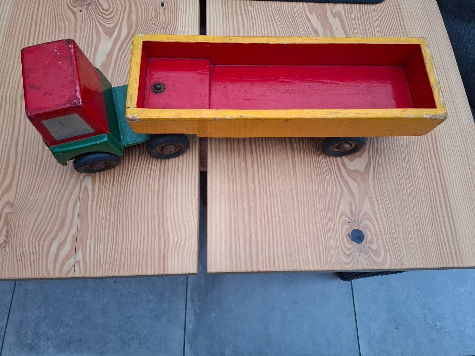 vintage houten vrachtwagen jaren 50/60, Ophalen of Verzenden, Gebruikt, Bus of Vrachtwagen
