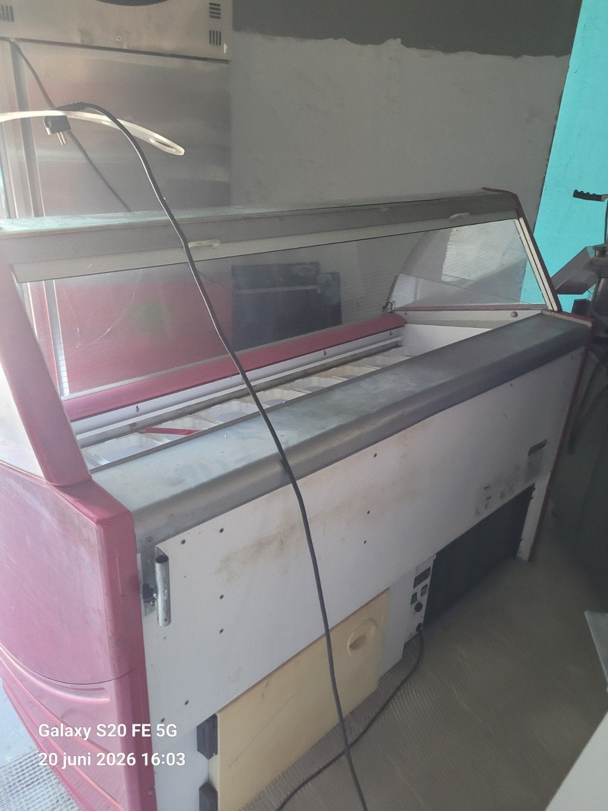 Professionele Gelato Vitrine - schepijs isa, Ophalen of Verzenden, Gebruikt