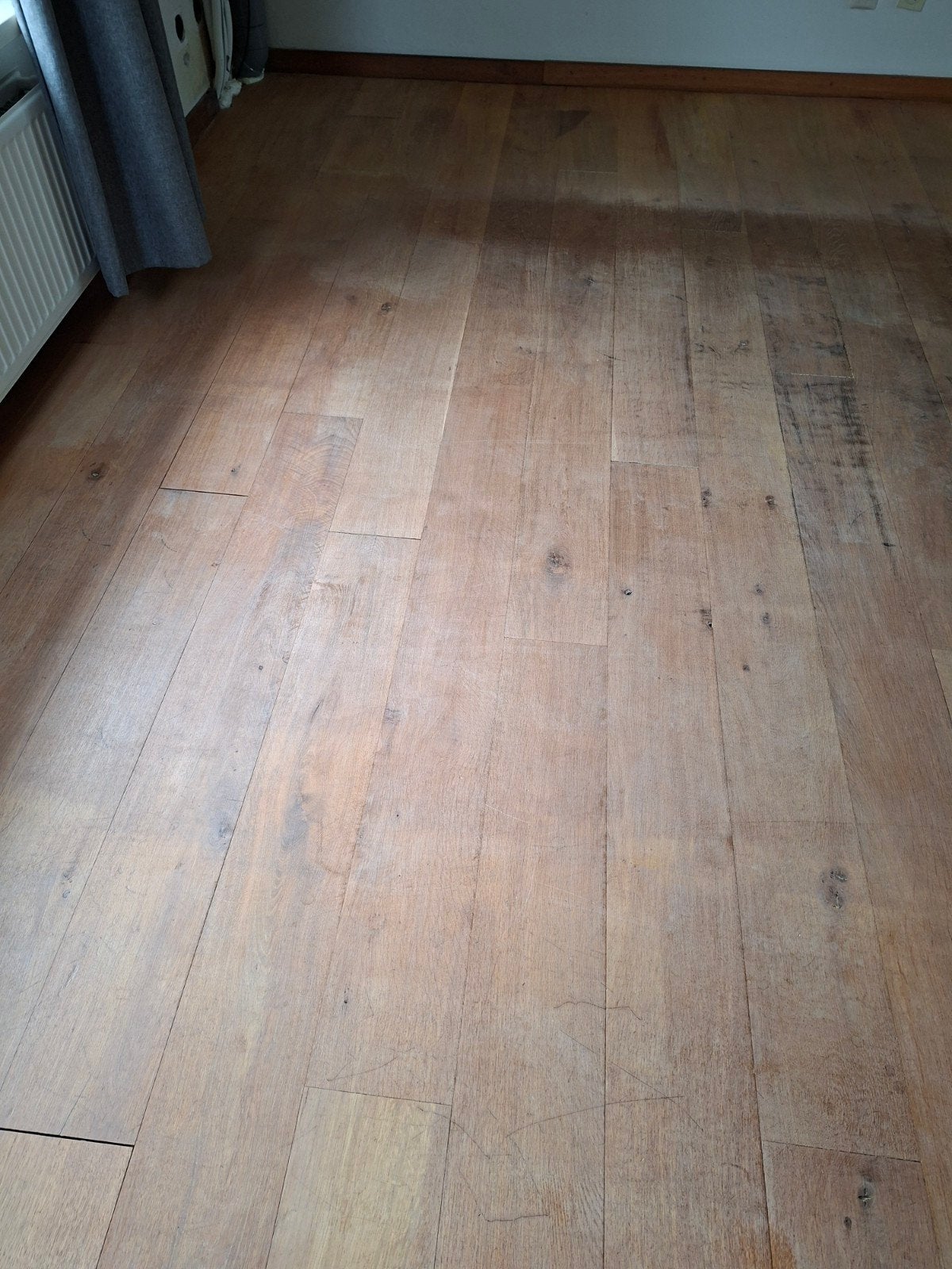 massief eiken vloer, Ophalen, Gebruikt, Vloerdelen of -planken, 10 m² of meer