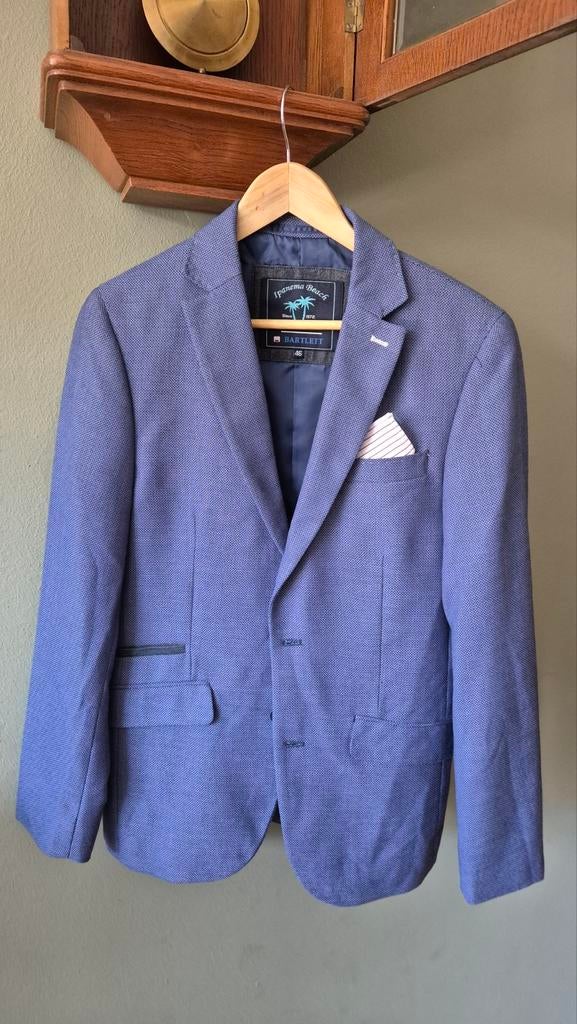 Barlett zgan blauw colbert jasje mt 46/S, Kleding | Heren, Blauw, Ophalen of Verzenden, Maat 46 (S) of kleiner, Barlett