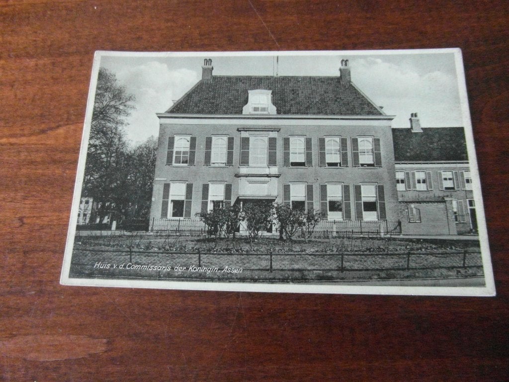 U69 - Assen - Huis v.d. Commissaris - 1932 - Mooie kaart, Ophalen of Verzenden, 1920 tot 1940, Drenthe