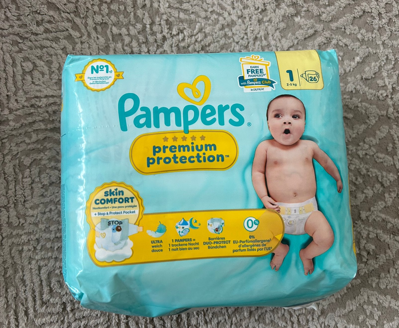 Pampers luiers 1 2-5 kg, Ophalen of Verzenden, Zo goed als nieuw, Overige typen