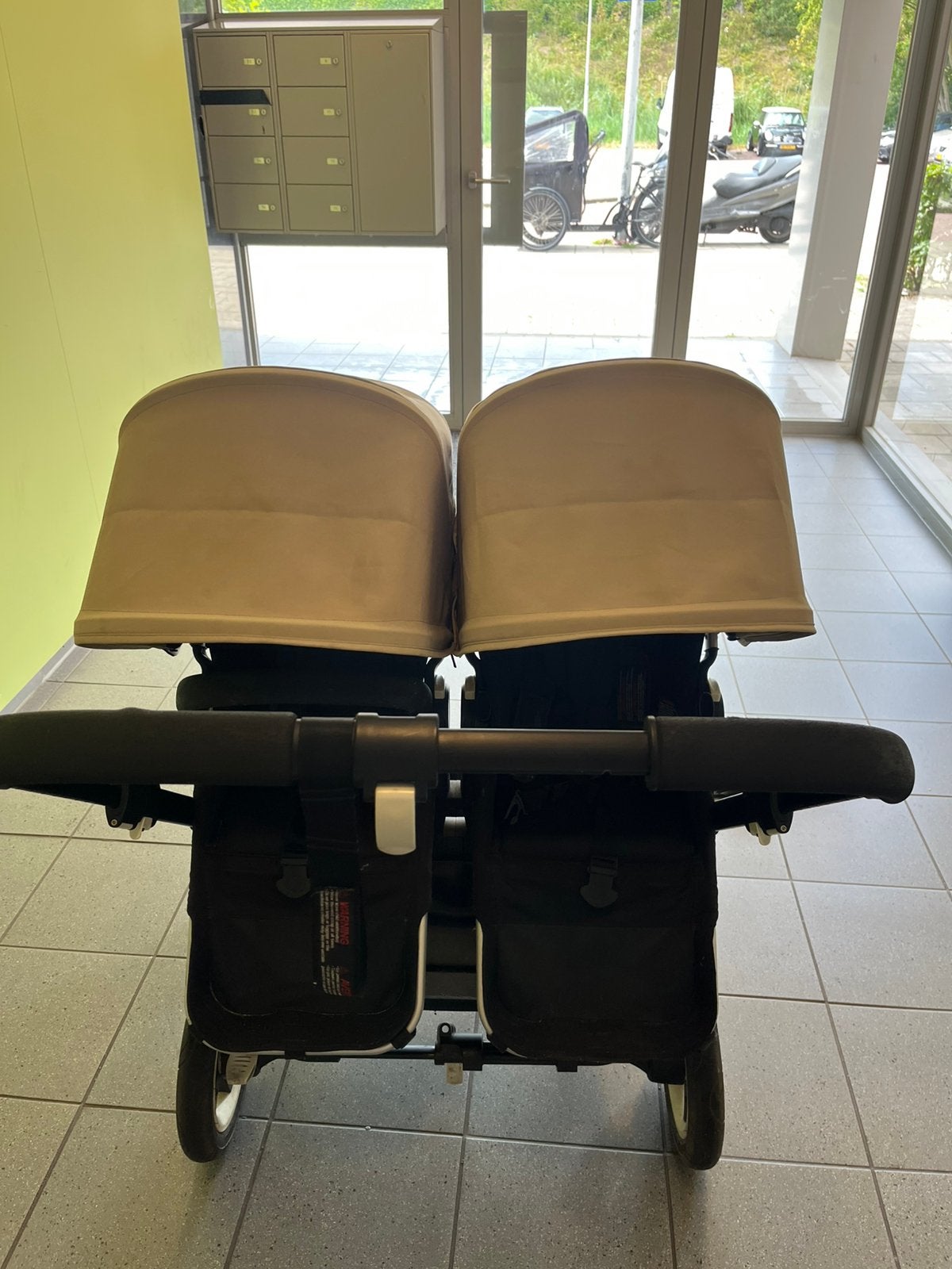 Buggaboo duo kinderwagen beige, Ophalen, Gebruikt, Combiwagen, Duowagen