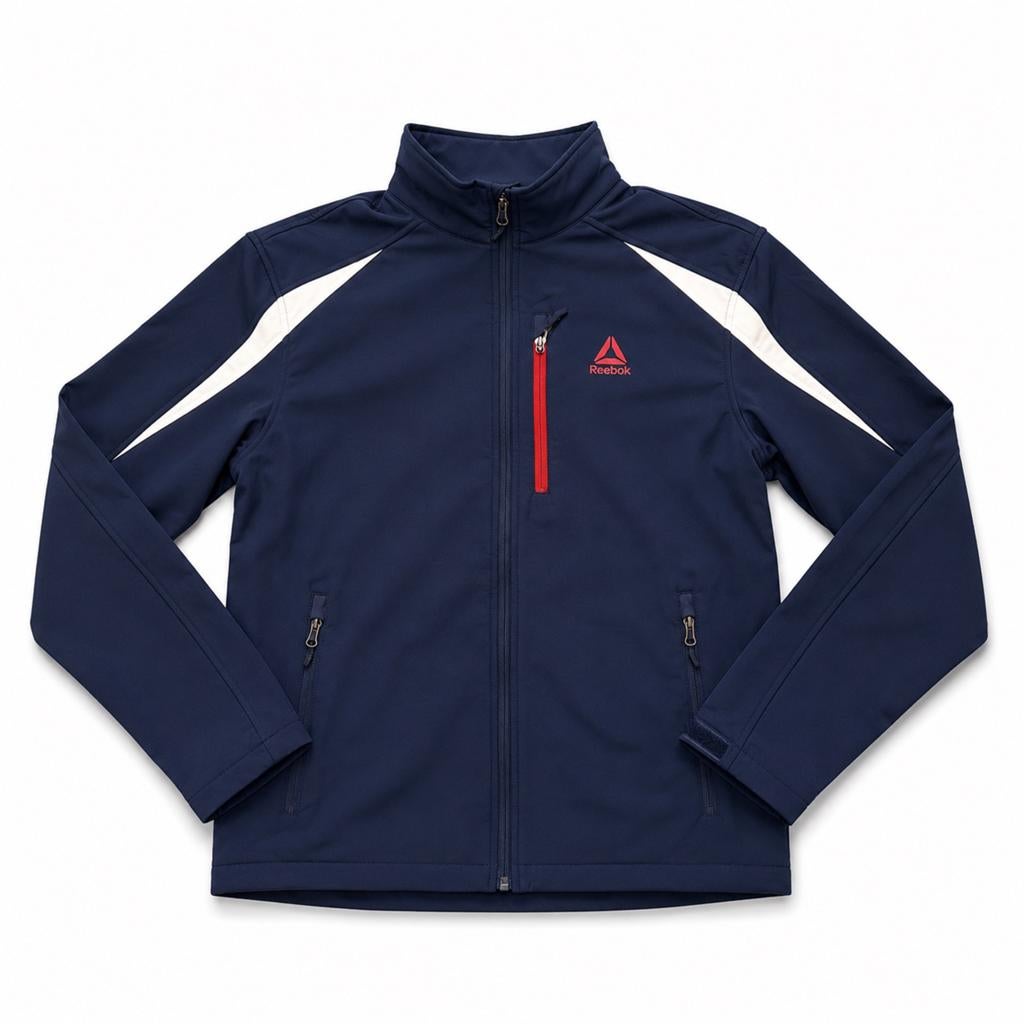 Reebok Soft Shell Jacket maat M, Verzenden, Gedragen, Maat 48/50 (M), Blauw