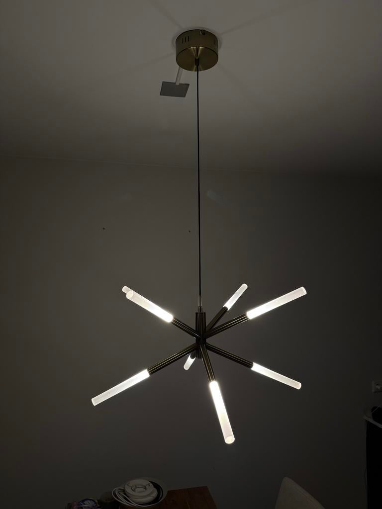 Goossens Acceso design hanglamp met 12 lichtpunten, Huis en Inrichting, Lampen | Hanglampen, Ophalen, Zo goed als nieuw, Metaal
