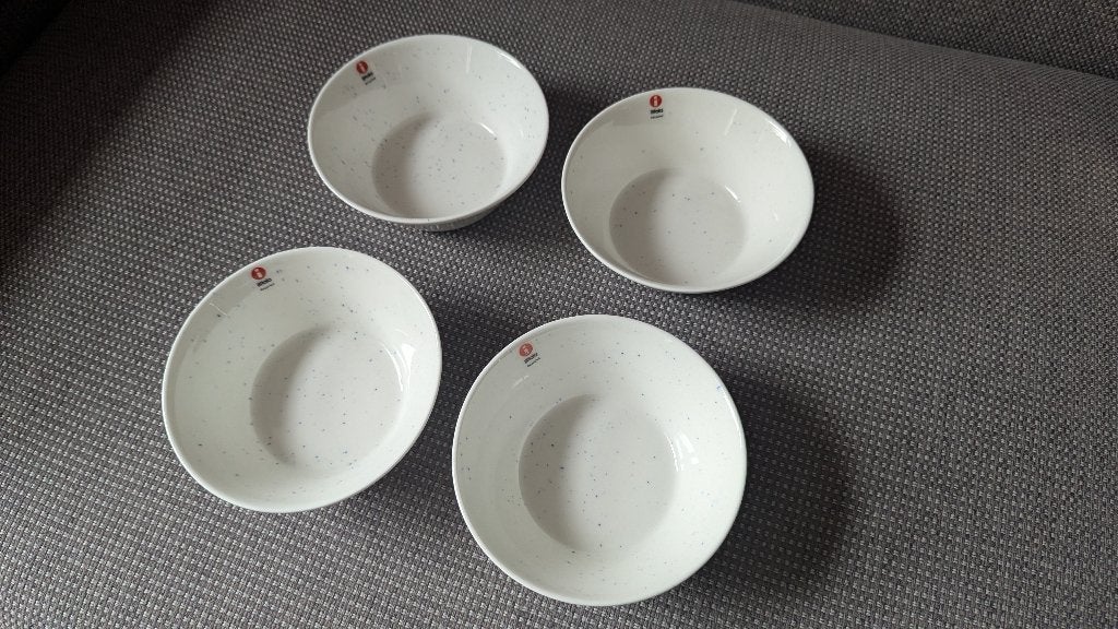 Iittala Teema kom 15 cm recycled wit 4 stuks nieuw, Nieuw, Ophalen of Verzenden, Kom(men), Overige stijlen