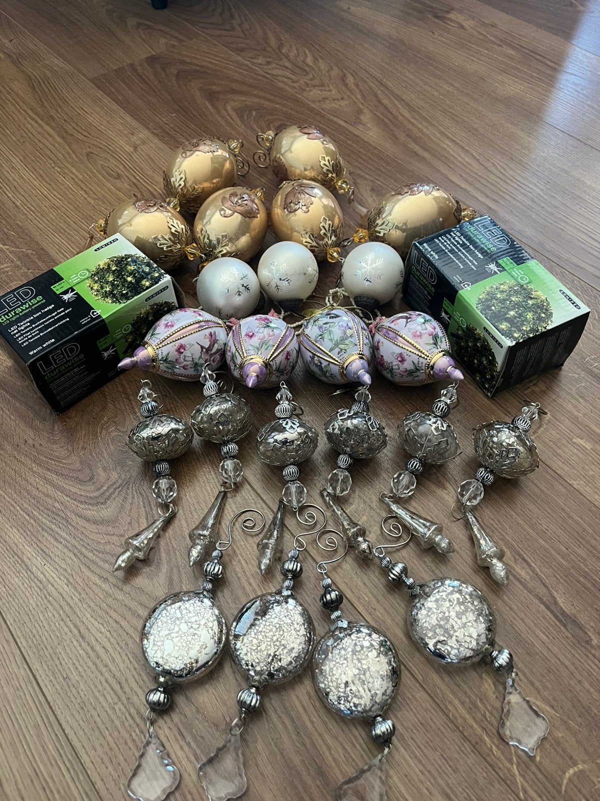 Prachtige Barok achtige kerstballen iets Aparts, Ophalen of Verzenden, Zo goed als nieuw