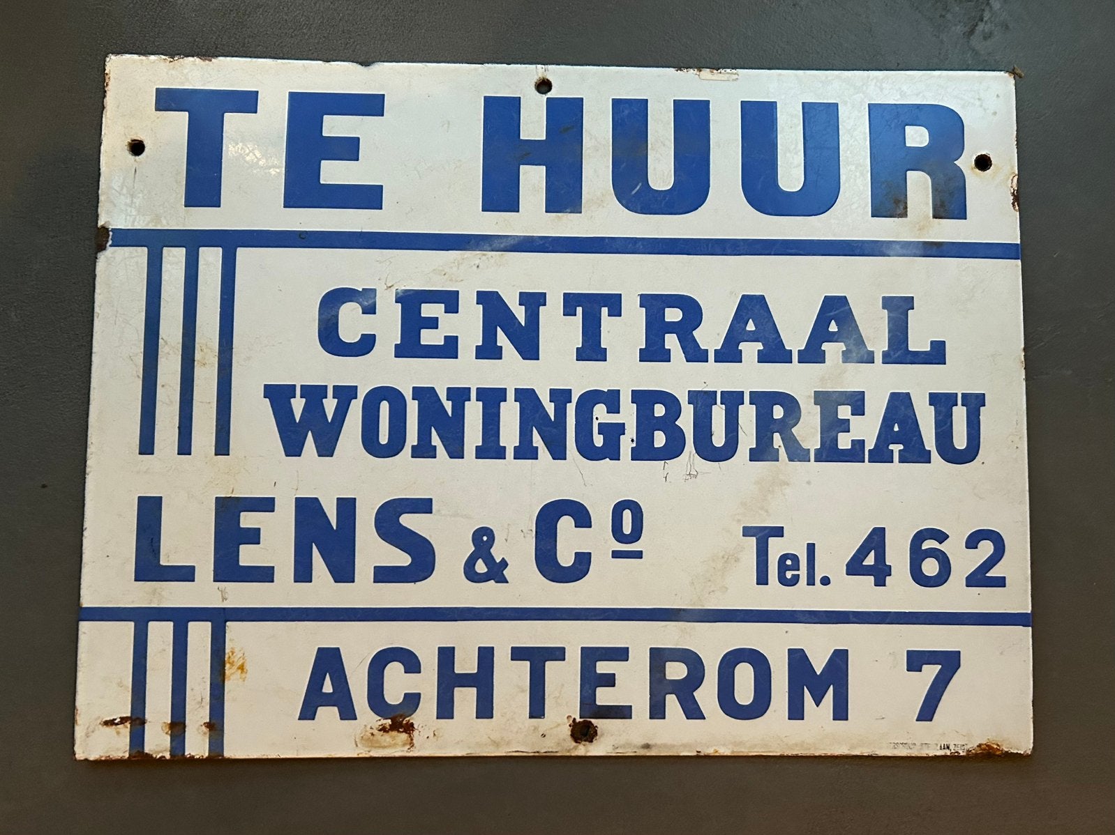 Gezocht emaille makelaarsbord (TE KOOP, TE HUUR ETC), Ophalen of Verzenden