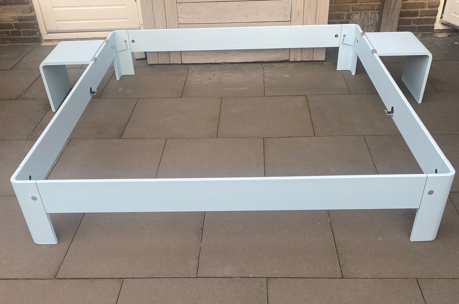 Auping Auronde 180x200x34, Ophalen, Blauw, Tweepersoons, Zo goed als nieuw