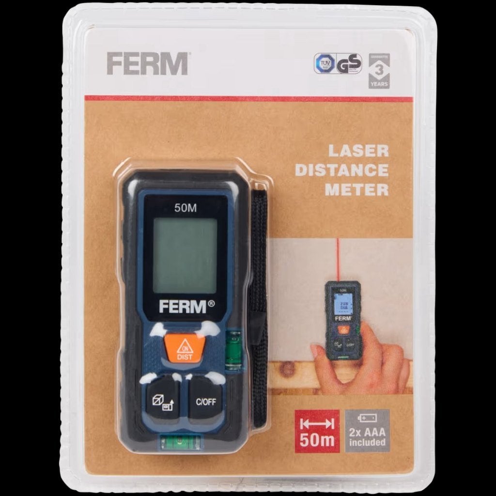 FERM laser afstandsmeter 50 meter, Ophalen, Nieuw