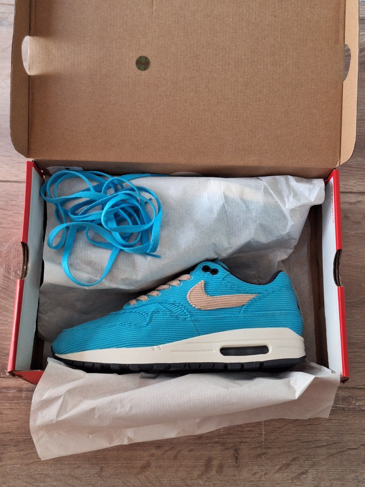 Originele Nike Air Max 1 "Corduroy" in maat 42, Nike air max, Blauw, Ophalen of Verzenden, Sneakers of Gympen