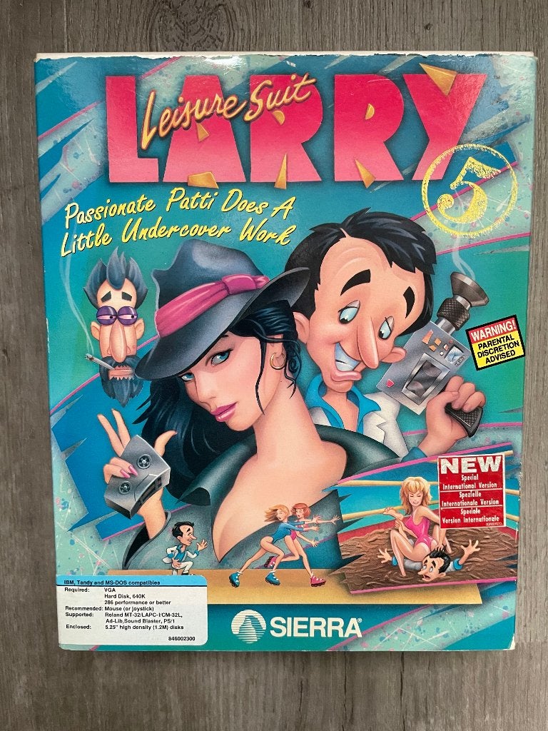 Leisure Suit Larry 5: Passionate Patti (IBM/MS-DOS, 1991), Spelcomputers en Games, Games | Pc, Gebruikt, 1 speler, Eén computer