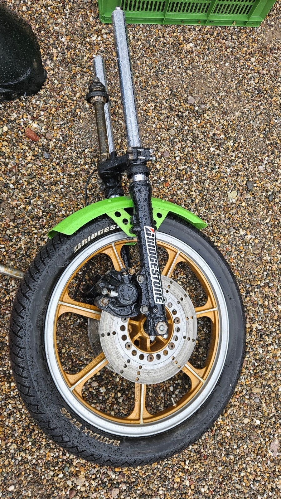 Kawasaki ZRX1200 Voorvork met Wiel en Remmen, Motoren, Ophalen, Gebruikt