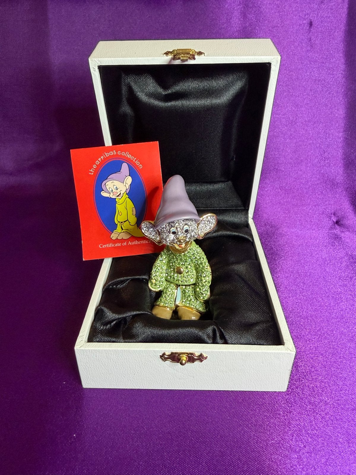Disney Arribas Brothers Dopey Swarovski L.E. met COA & Doos, Ophalen of Verzenden, Winnie de Poeh of vrienden, Zo goed als nieuw