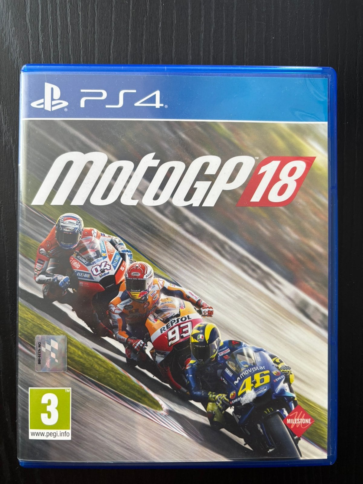 MotoGP 18 PS4, Ophalen, 1 speler, Racen en Vliegen, Zo goed als nieuw