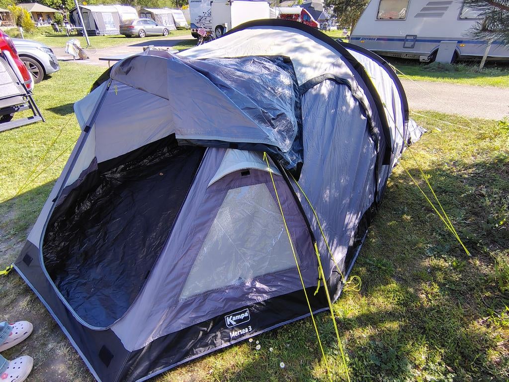 Kampa Mersea 3p tent, Ophalen, Zo goed als nieuw, Tot en met 3