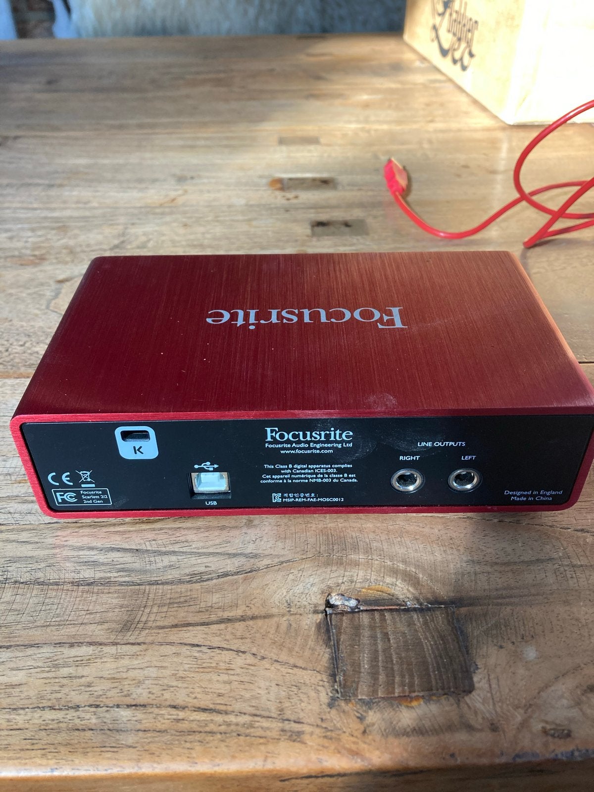 Focusrite Scarlett 2i2 USB Audio Interface, Ophalen of Verzenden, Gebruikt