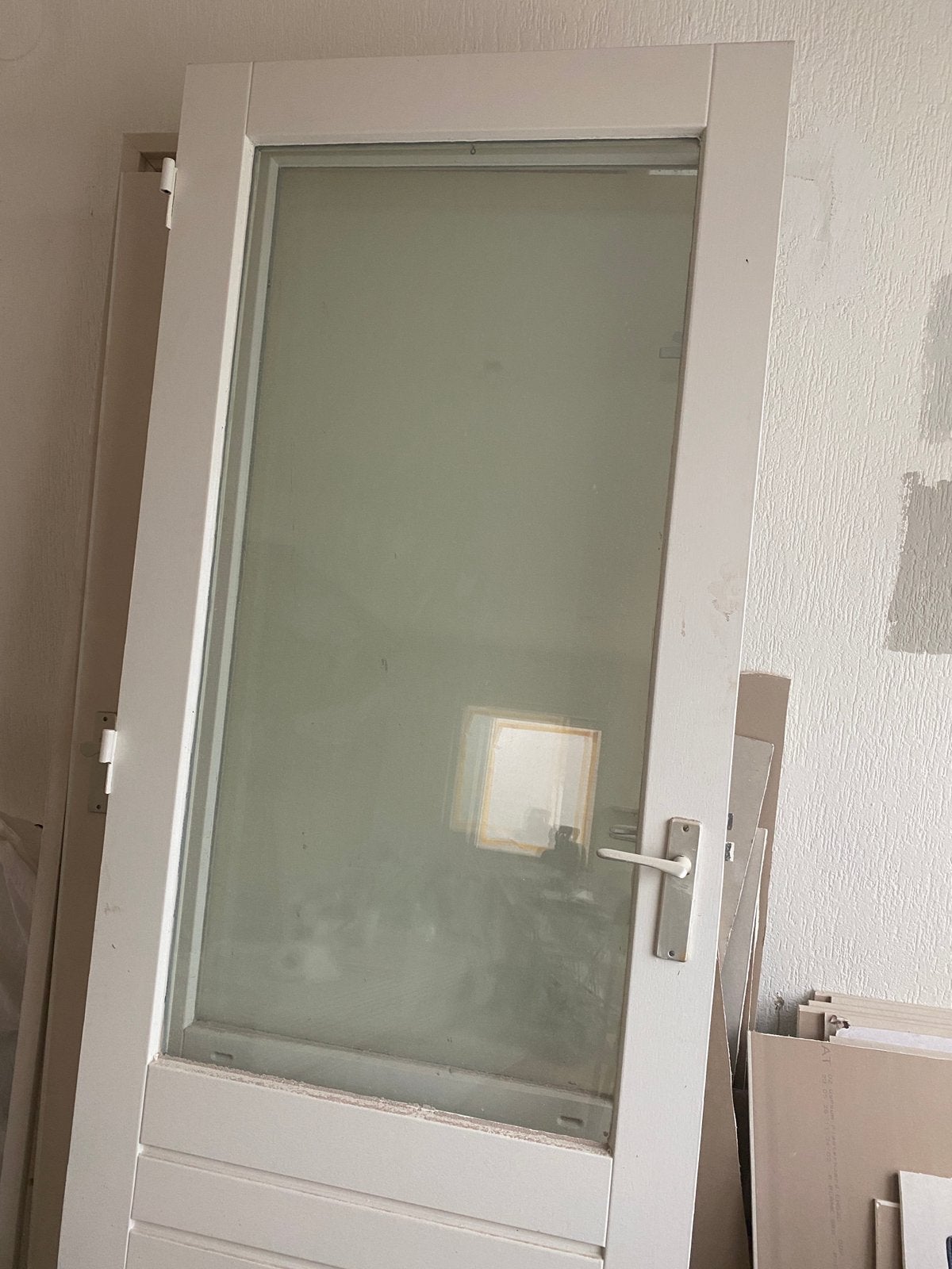 2x buitendeur met glas, Ophalen, Gebruikt, 200 tot 215 cm, Glas