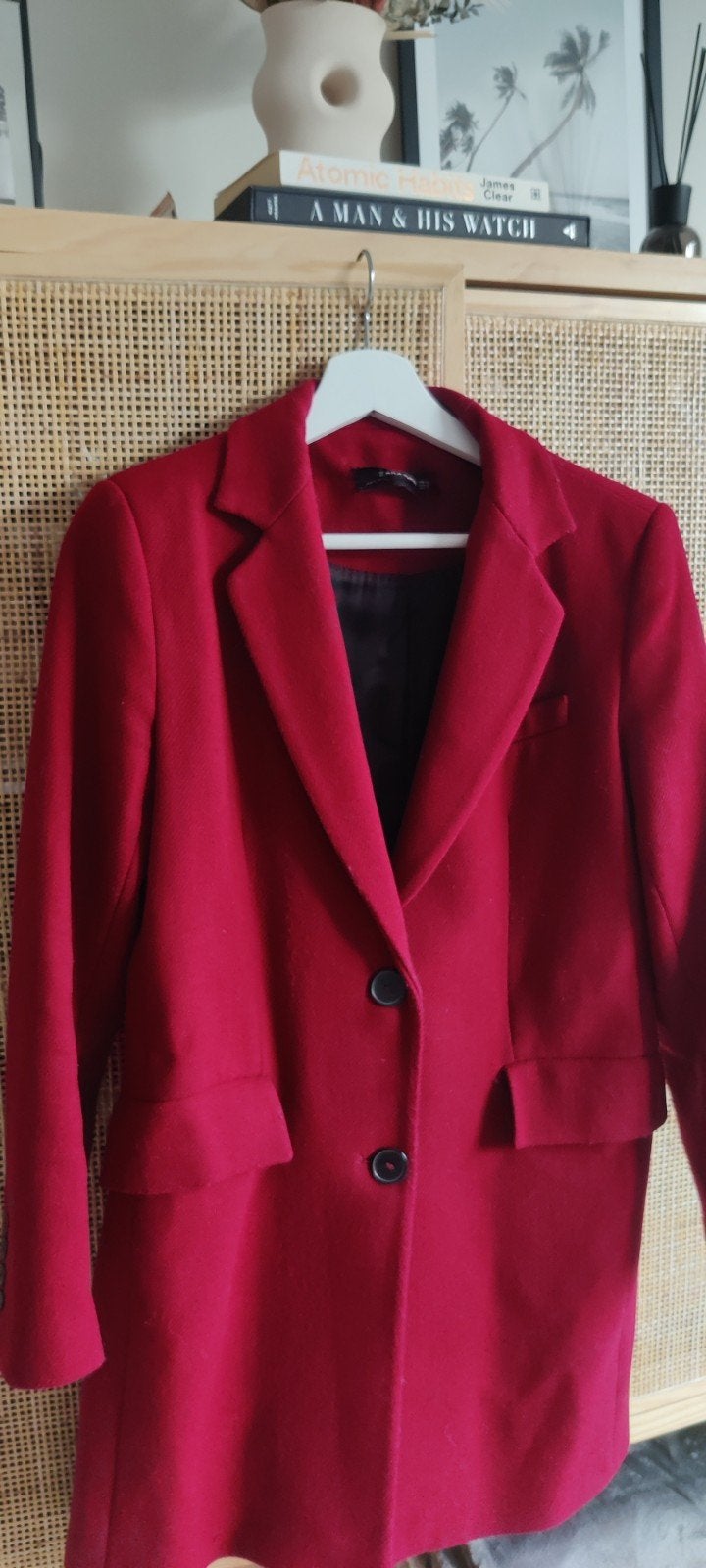Stijlvolle Rode Jas - Perfect voor elke gelegenheid, Kleding | Dames, Maat 38/40 (M), Zara, Ophalen of Verzenden, Zo goed als nieuw