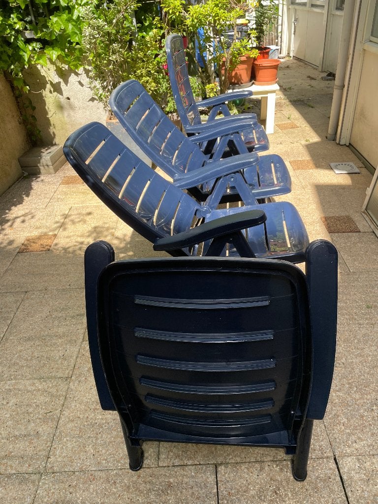 tuinstoelen, Ophalen, Gebruikt, Kunststof, Inklapbaar