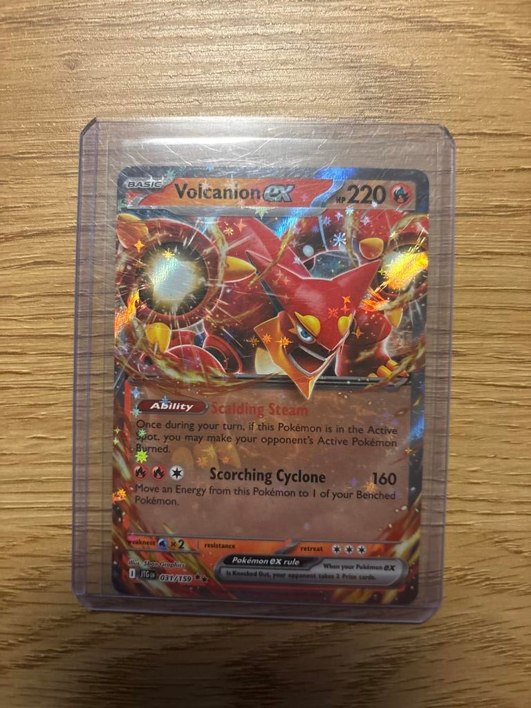 Volcanion EX Pokémon Kaart - Nieuwstaat, Ophalen of Verzenden, Nieuw, Losse kaart
